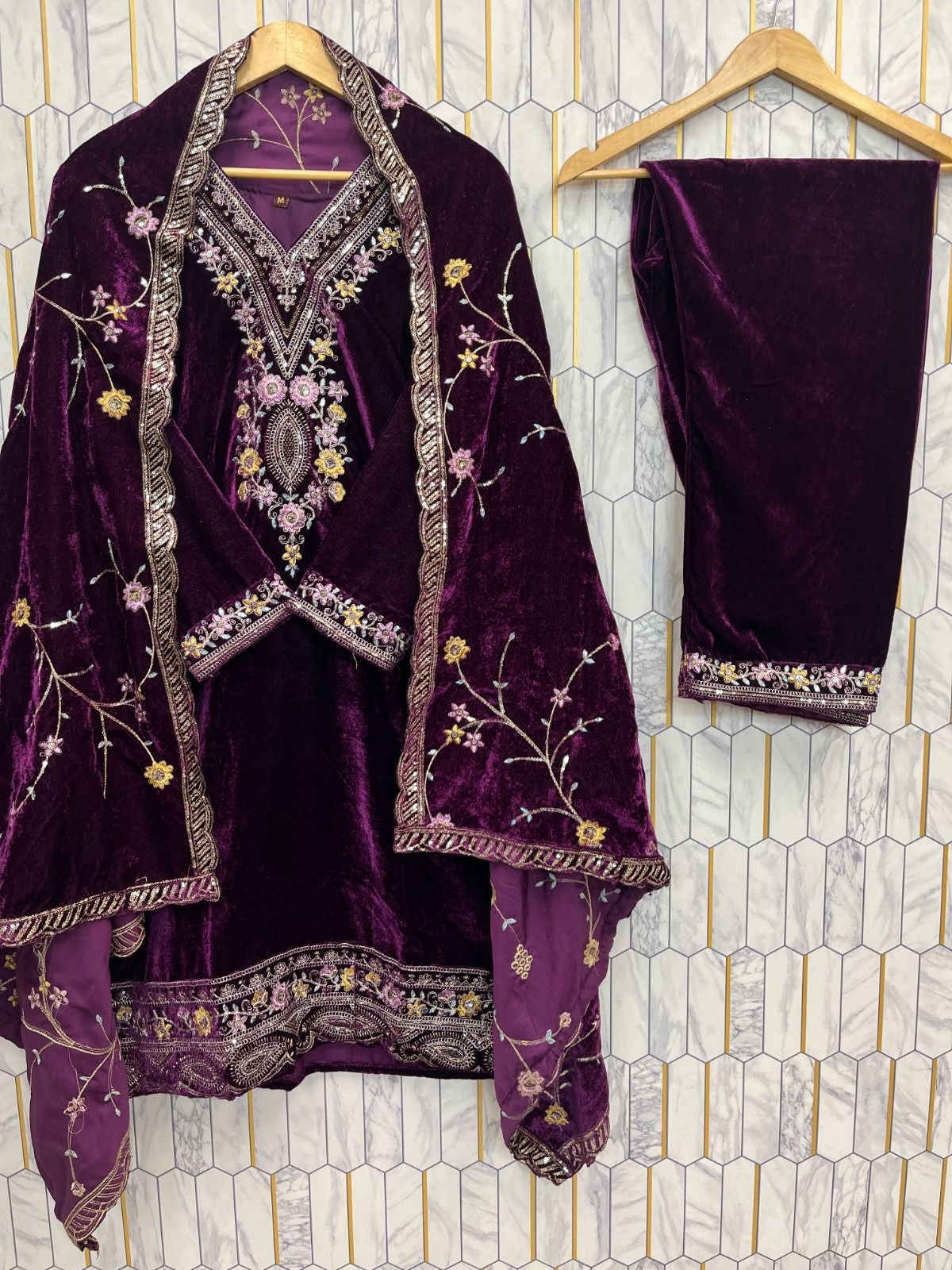 velvet suit