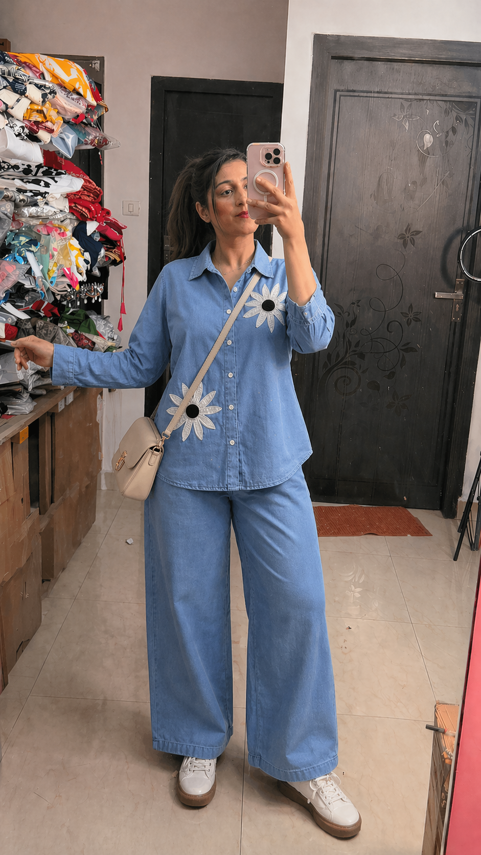 denim cordset