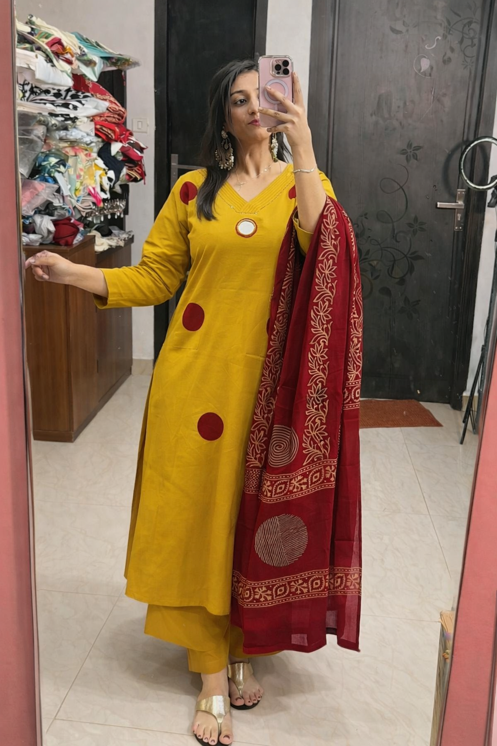 Stitched suit