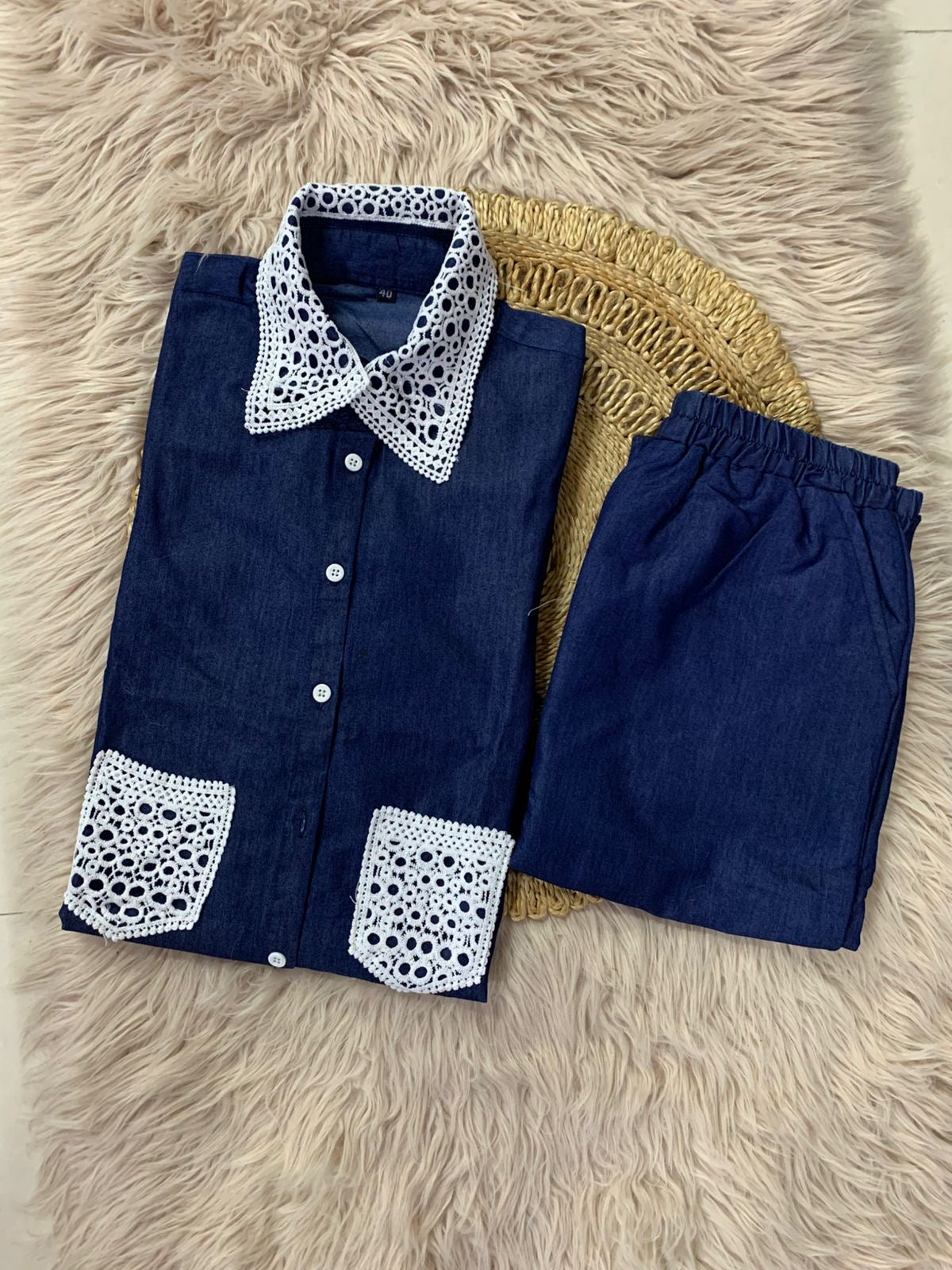 Denim cordset