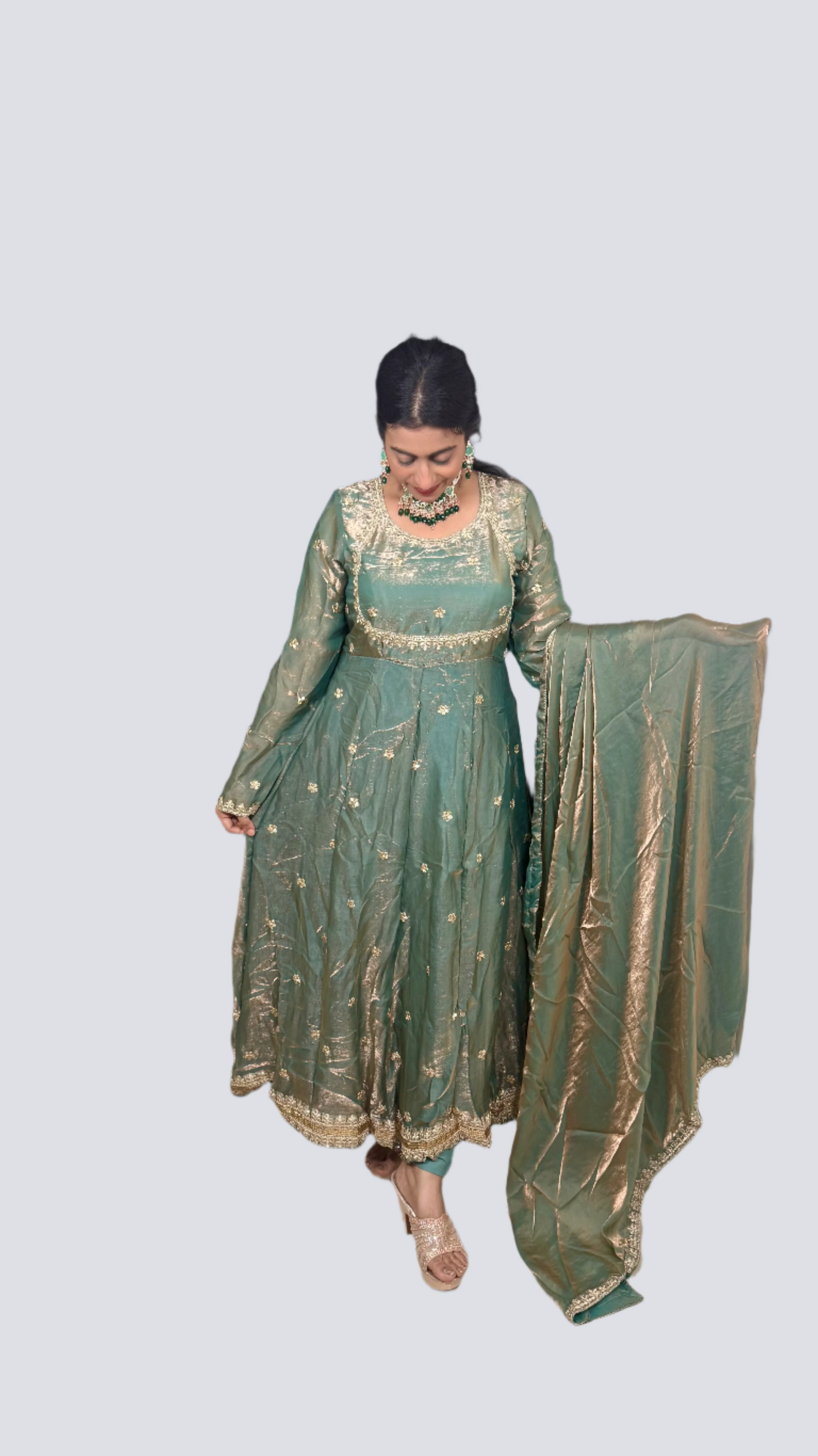 Shimmer anarkali