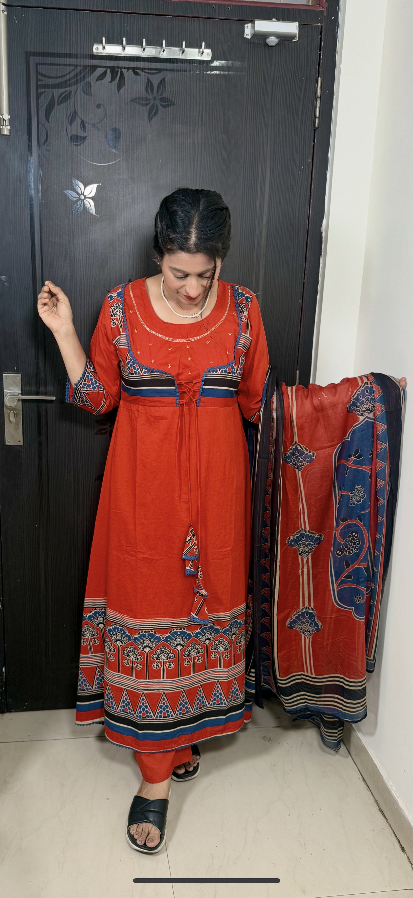 Cotton anarkali
