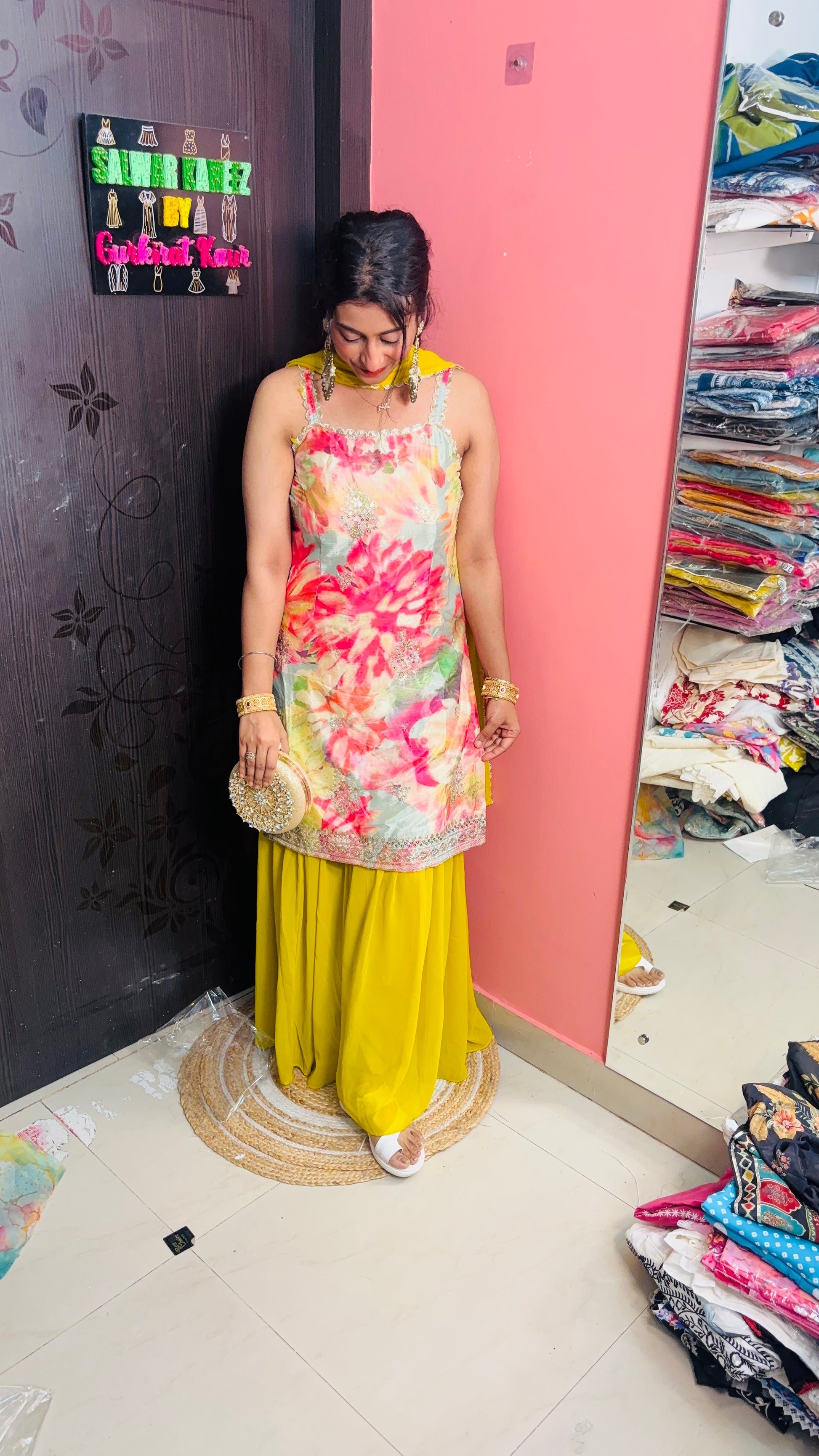 Rakhi outfit in floral